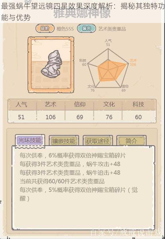 最强蜗牛望远镜四星效果深度解析:揭秘其独特功能与优势