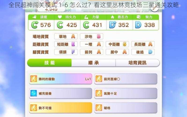 全民超神闯关模式 1-6 怎么过?看这里丛林竞技场三星通关攻略